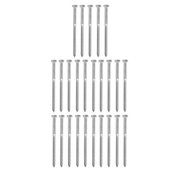 304 Ruostumattomasta Teräksestä Valmistettu Puolikiinnitysruuvi Puu Hex Lag Ruuvit Itsekierteittävät Puuvalmistetut Ruuvit M8x130MM