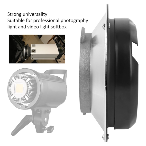 Legering Adapter Ring Konverter til Broncolor Montering til Bowens Montering Flash Lys Softbox