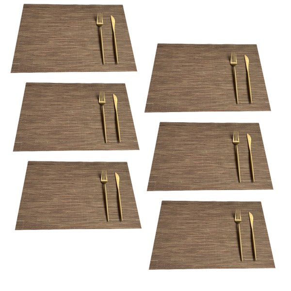 Rektangulära placemats för köksbord och matsal