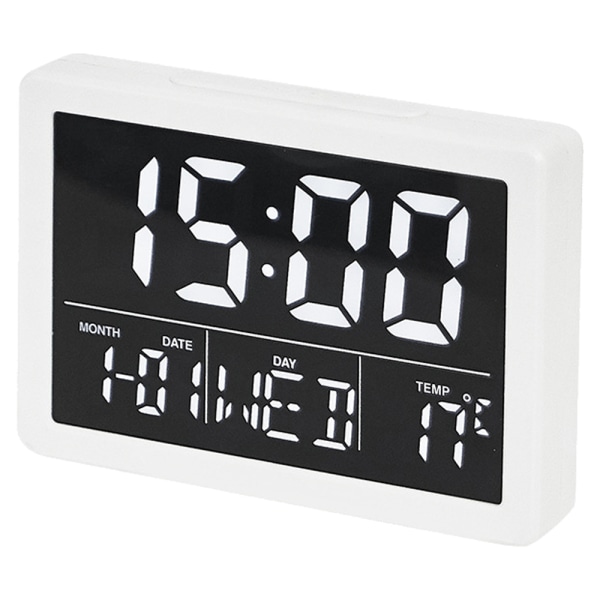 Suuri näyttö yksinkertainen LED-kello yöpöydän herätyskello