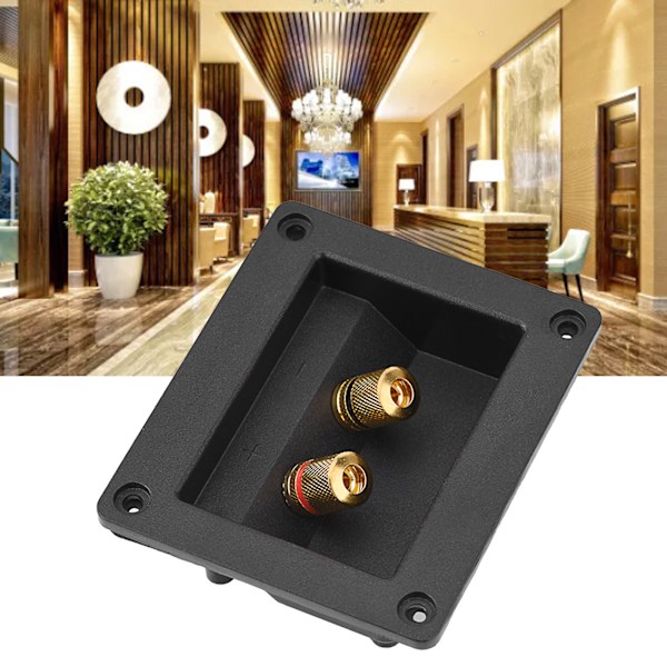 Acoustic Components for HiFi Speaker 2 Copper Binding Post Terminal Cable Connector Box Shell