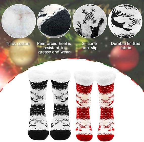 par termiske sokker, bløde fleeceforede, jul, vinter, varme Ani