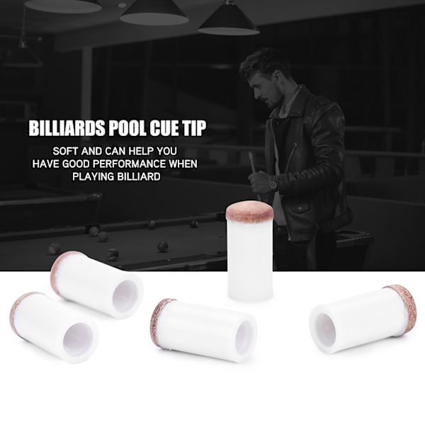 10 kpl Biljardi Snooker Pool Keppi Vihje Vaihto Osia Tackle Tarvike (11mm)