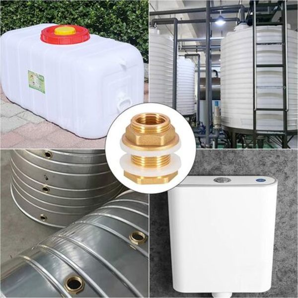 2 st DN20 3/4 mässing vatten tank vatten slang koppling adapter
