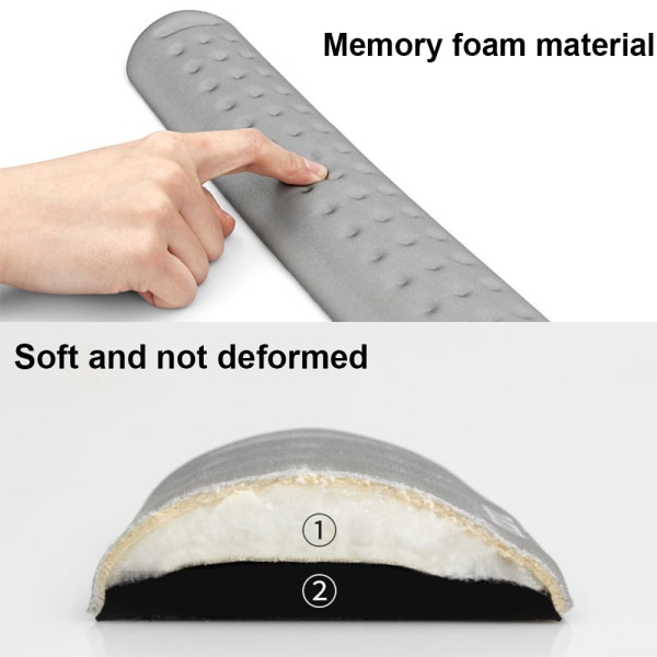 1 sett Memory Foam Musematte Håndleddsstøtte Pute Pude