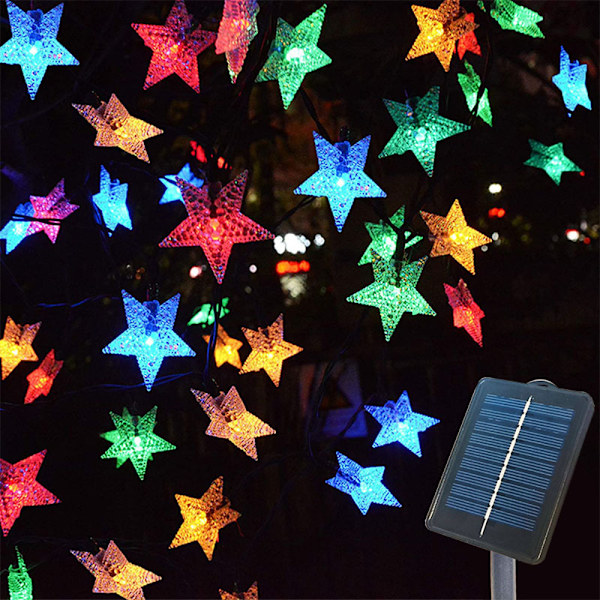 19.6ft 40st LED Julminibelysning, batteridriven för Indo multicolor