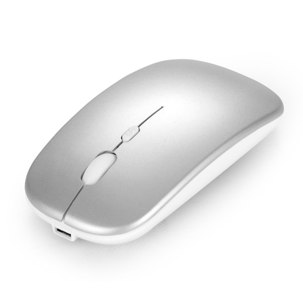Bluetooth mus för bärbar dator/iPad/iPhone/Mac (iOS13.1.2 och högre)/Android PC, Slim USB trådlös mus Tyst betyg för