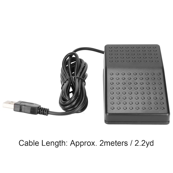 USB Fodkontakt Pedal Tilpasset Programmerbar Tastatur Mus Spil Action Enkelt Fodkontakt Pedal med USB A Interface