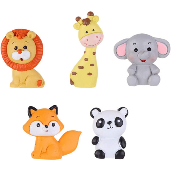 5 stk. Dyr Kake Toppers Jungel Cupcake Toppers Dyr Ann