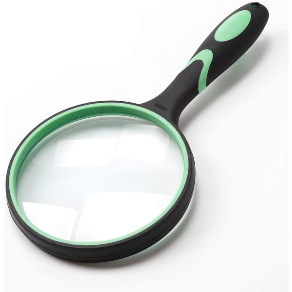 Large 10X Handheld Reading Magnifier for Seniors & Kids