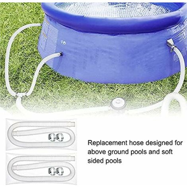 1/2 stk. Swimmingpool slange - Udskiftningsslange til pool 32mm/1,25in