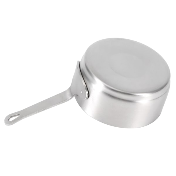 Mini Kastrull med Non-Stick, Stilrent Utseende, Kökskompis i Rostfritt Stål med Släta Kanter för Säker Hantering (100ml)