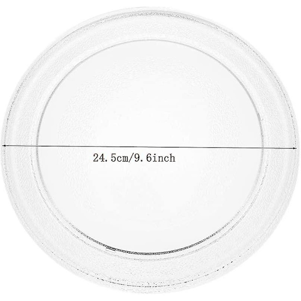 Dreieskive for mikrobølgeovn - 24,5 cm flat tallerken