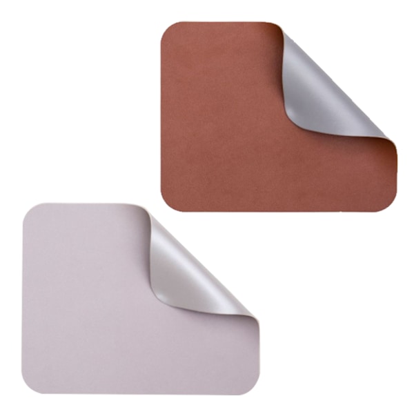 2-pack musmattor, vattentät lädermusmatta