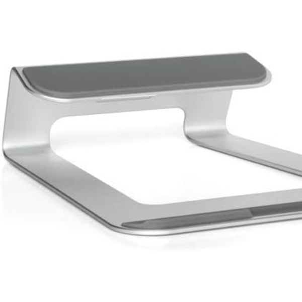 Aluminium-skrivebordsstativ til Apple MacBook og alle bærbare computere (sølv)