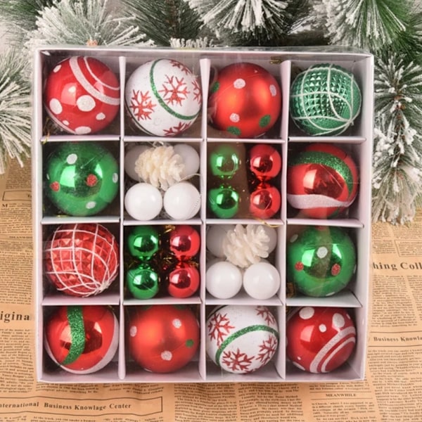 Okrossbara Julgranskulor För Högsta Kvalitet, Charmiga Designmönster Lämpliga För Jul Bröllop Förlovning Födelsedagsfest