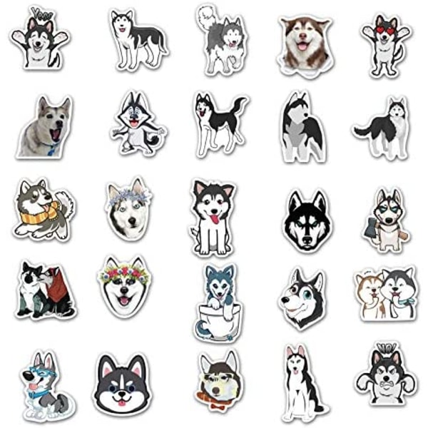 Husky Dog Stickers of 50 Vinyl Decal Merchandise Laptop