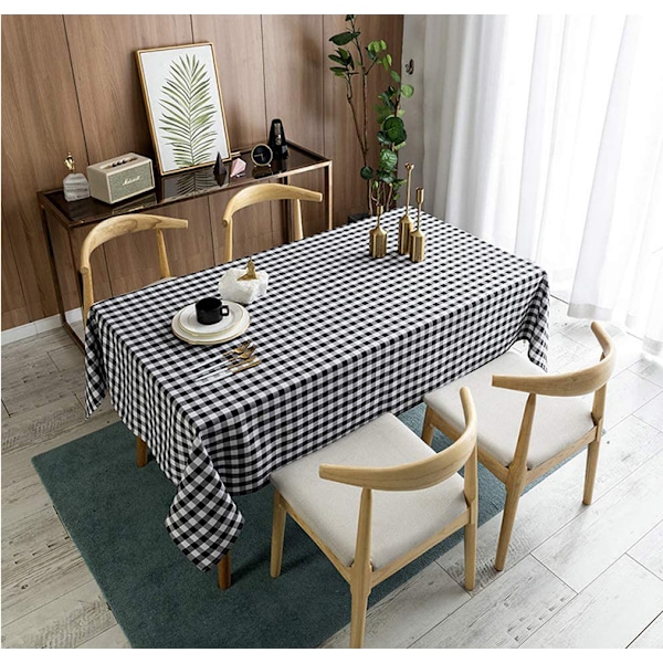 Hiasan Checkered Dugdug Tæppe Rektangel - Pletbestandig,