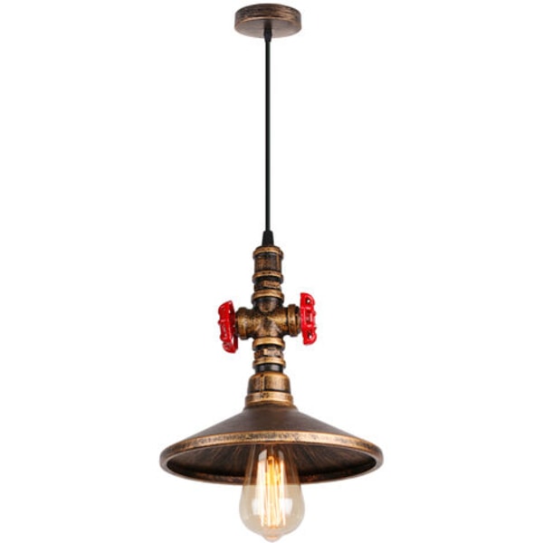 MAGIC Industrielle Pendellampe E27 Bronze Wasserrohr