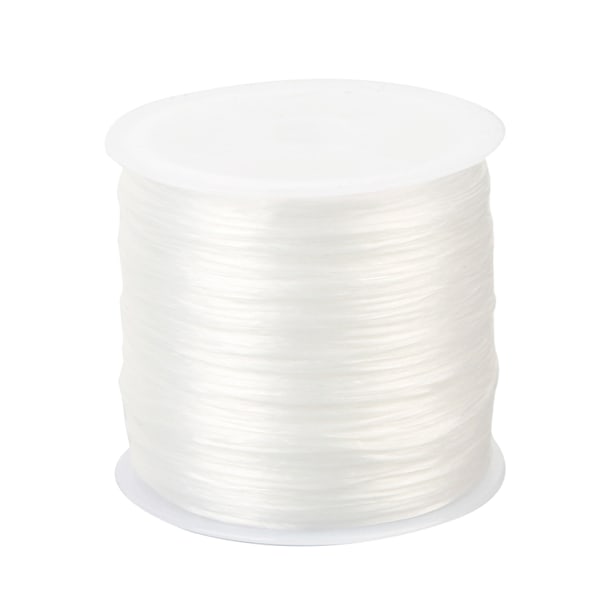 0,8 mm flat elastisk armbåndssnor, krystall elastisk snor, brukt til smykkeproduksjon og perling.