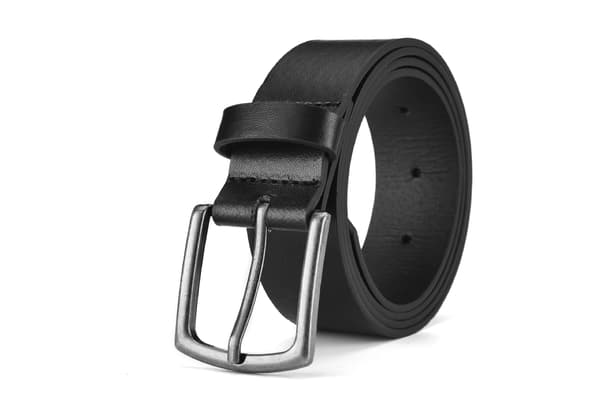 Herre 105cm Klassisk Jeansbælte - Sort Casual bælte PU Søm legering b