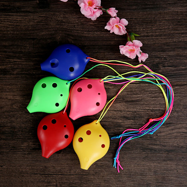 6-håls Alt C Plast Ocarina, Lämplig för Barn