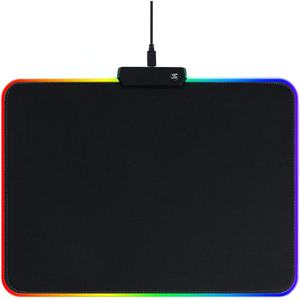 RGB Gaming Mouse Pad 340×245×3mm Led-musmatta med halkfri