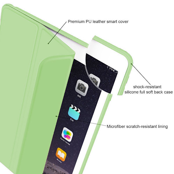 Smart case för IPad Air 2 , smart case genomskinligt