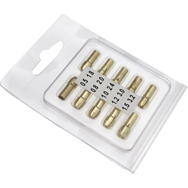 10x Collet Chuck Mini til messing roterende værktøjer elektrisk slibemaskine elektrisk boremaskine bitsæt 5mm