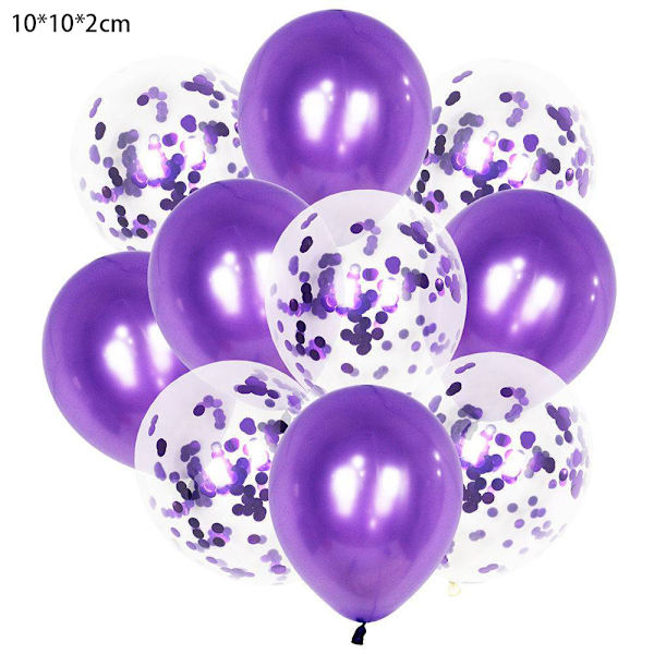 60 stk. 12 tommer, perlefarvede balloner + ballon med pailletter | Lat