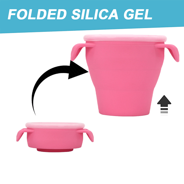 Snack Cup | Sammenklappelig silikonesnackbeholder | Småbørn og