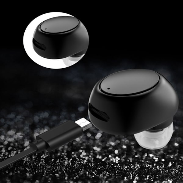 Enkel Bluetooth-ørepropp 10 timers spilletid, trådløse hodetelefoner,
