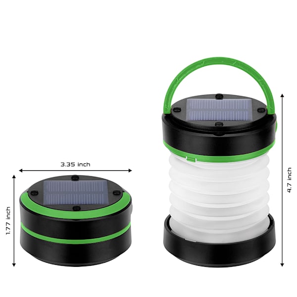 Camping Lanterns - Solar Powered eller USB Rechargeable Emergency