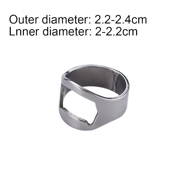 10 st Ring i rostfritt stål Ölflasköppnare Färgglad Finger