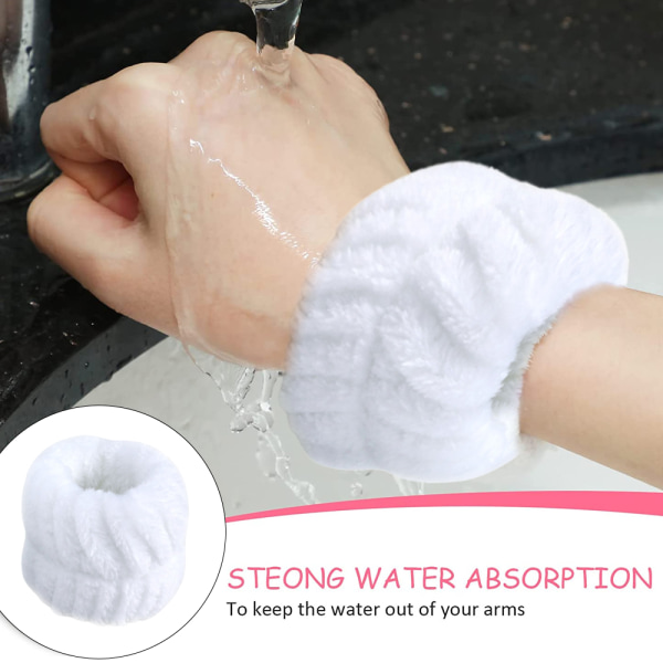 Handledsband Scrunchies för att tvätta ansiktsabsorberande handled