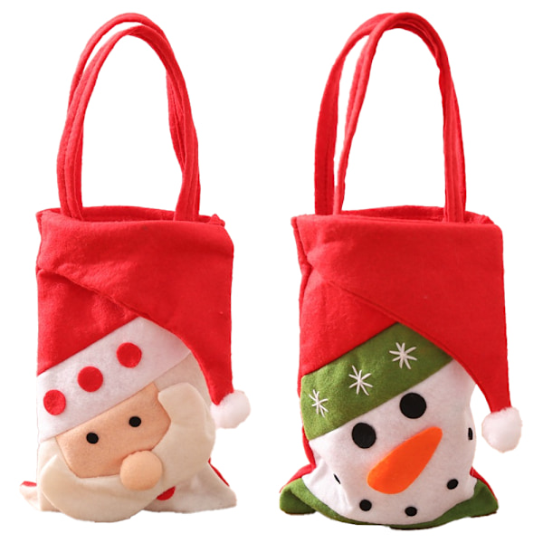 Jul Återanvändbar Tote Present，För Kvinnor Flickor Barn