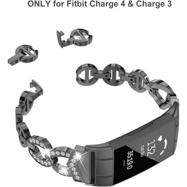 Kompatibel med Fitbit Charge 4-band/Charge 3-band för