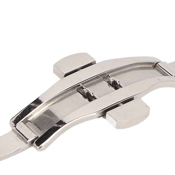 Silver Stainless Steel Watch Deployment Clasp High Finished Ergonomic Watch Buckle Replacement for Watchmaker 20