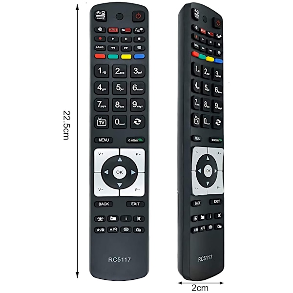 Fjernkontroll erstatning for Hitachi TV