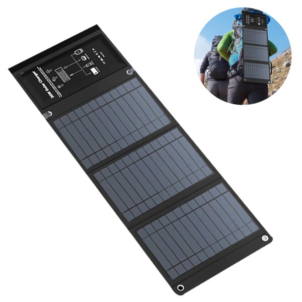 Solladdare Solpaneler med 3-delad hopfällbar paneluppgradering