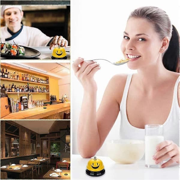 Bordsklocka, leende restaurangreservationsklocka, serviceklocka, receptionsklocka, husdjursklocka, lämplig för matsalar, restauranger [C]
