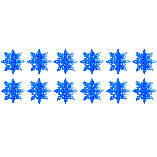 Snefnug Ornamenter Plast Glitter Snefnug til Vinter
