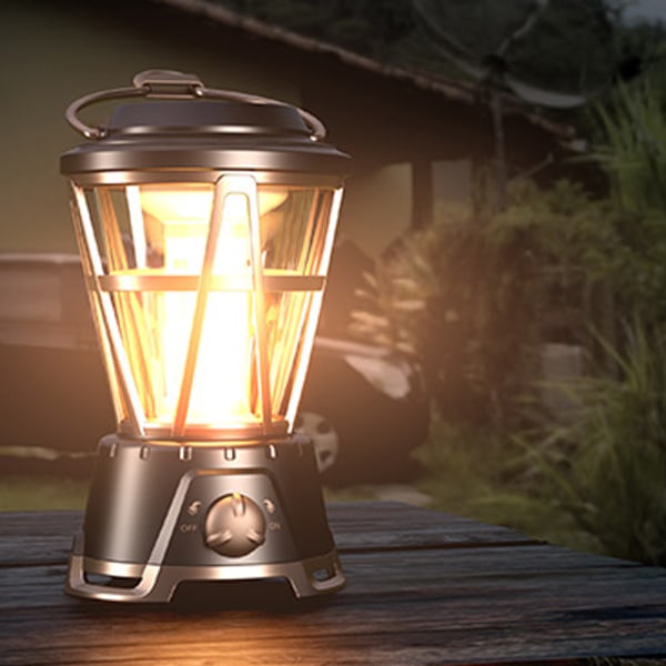 Utomhus camping tältlampa retro campinglampa handlampa