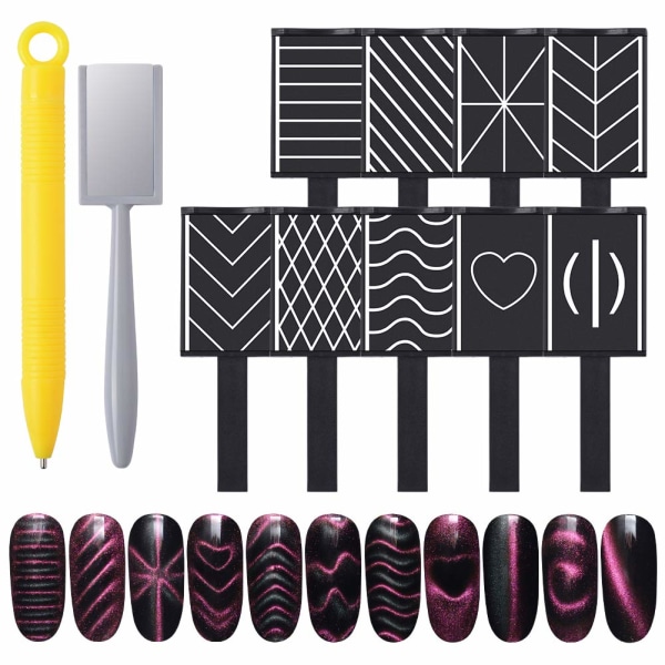 Magnet Plate Wand Board nail art tee-se-itse Magic 3D Magneticille