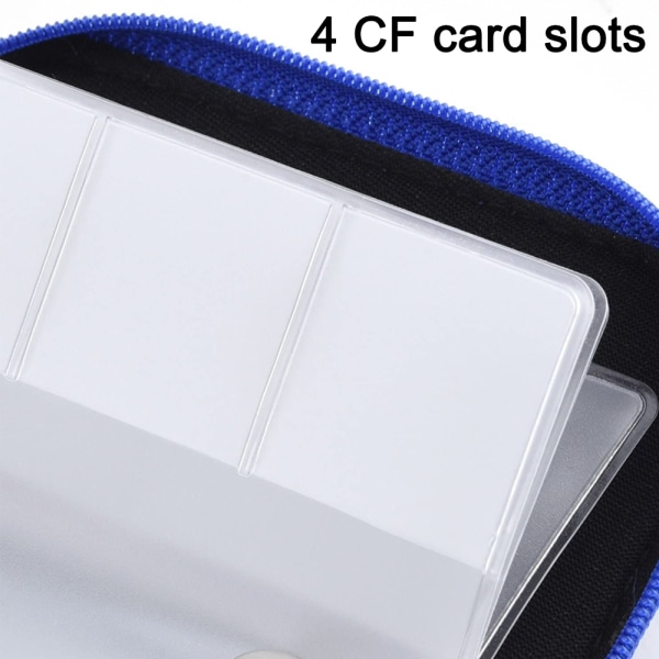 22-korts SD-hukommelseskortlomme, Undgå kortafmagnetisering, blå