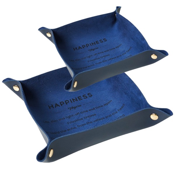 Valet Tray Desktop Oppbevaringsarrangør - Multi-Use Lær