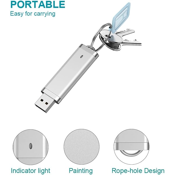 Flash-stasjon 64 GB Minnepinne USB Flash-stasjon USB-minnepinne 64G Minnepinne USB-stasjon Pen-stasjon Jump-stasjon med LED-lys for datalagring, fildeling