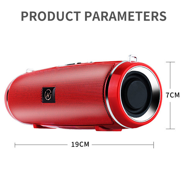 Bärbar Bluetooth Trådlös Djup Bas Subwoofer