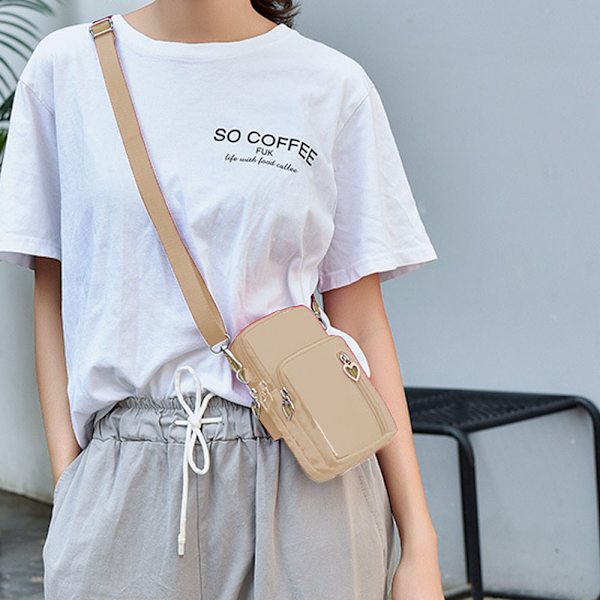 Pieni crossbody-lompakkopuhelinlaukku naisille Mini crossbody-laukku