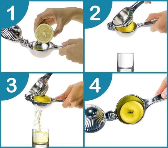 Limepress - Handhållen citruspress - 304 rostfritt stål - Silver